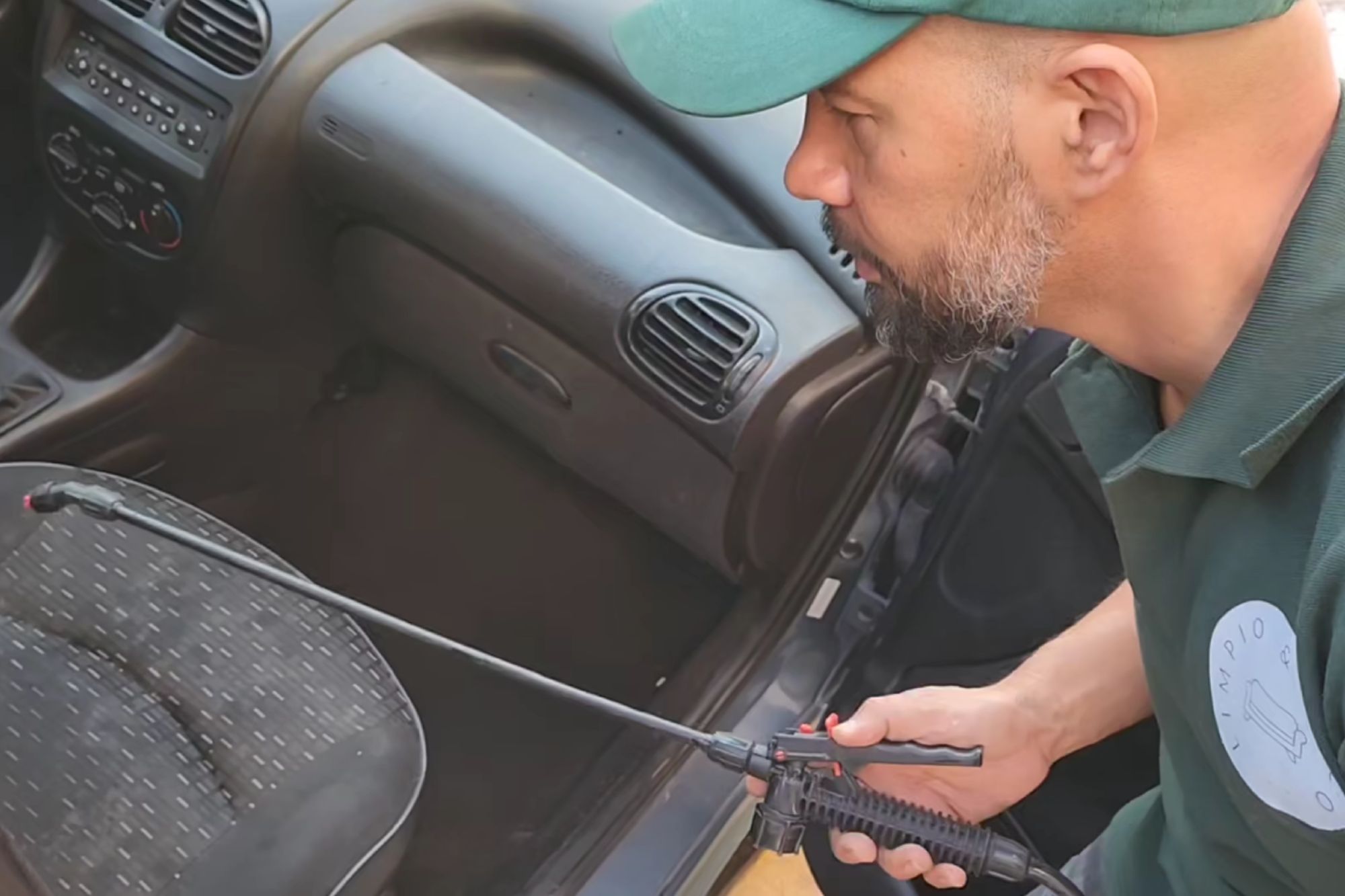 lavado de asientos de auto